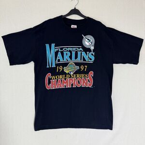 FLORIDA MARLINS BASEBALL 1997 WORLD SERIES CHAMPIONS VINTAGE TRUI TAG MEN'S XL